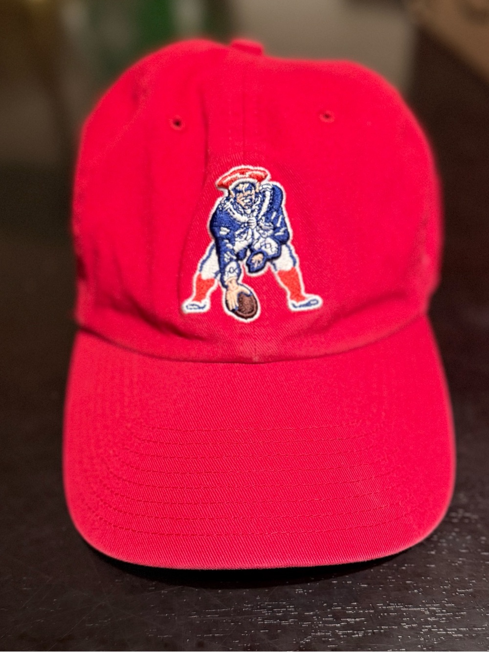 New England Patriots Pat Patriot Red Adjustable Hat